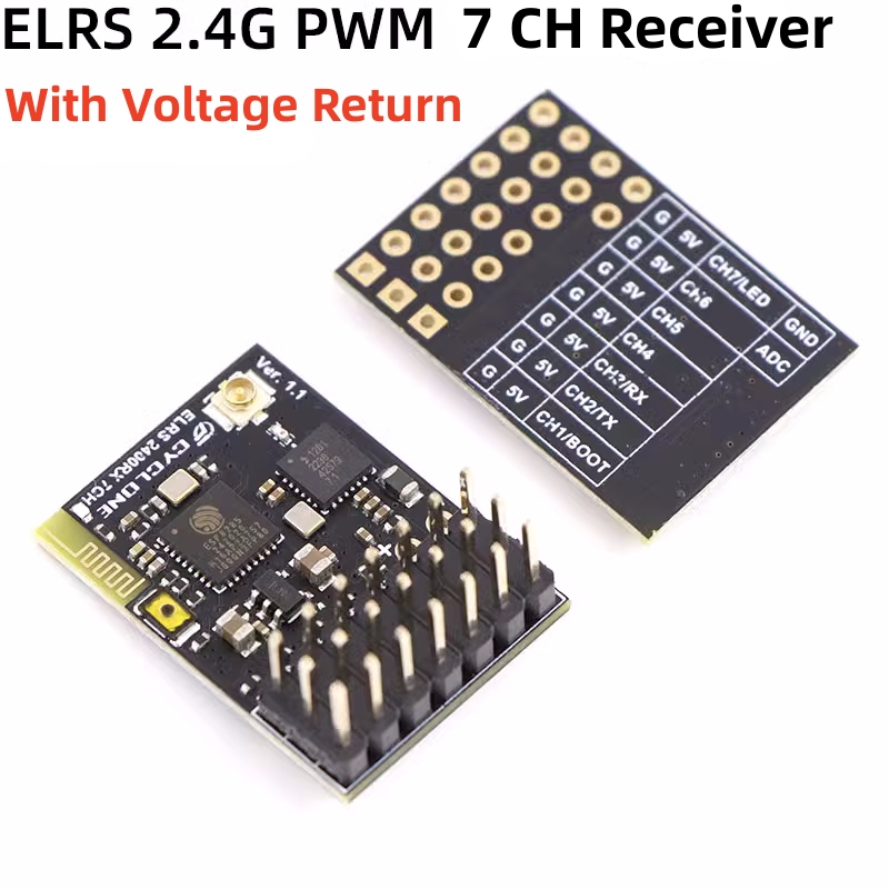 Drone Battery Plate - Elrs 2.4G PWM ตัวรับสัญญาณ7CH 6CH crsf
