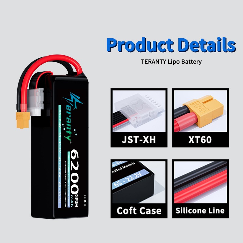 แบตเตอรี่ลิโพ TERANTY 6S 6200m - Drone Battery Plate บทวิจารณ์และราคา
