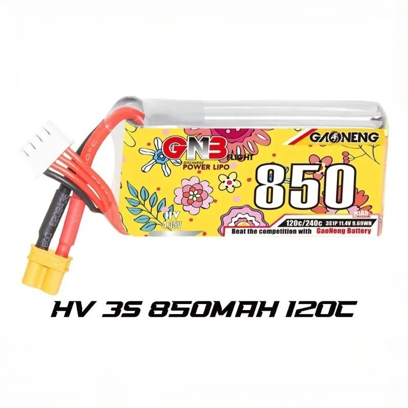 1 ชิ้นใหม่ GNB LiHV 3S 11.4V 8 - Drone Battery 3S บทวิจารณ์และราคา