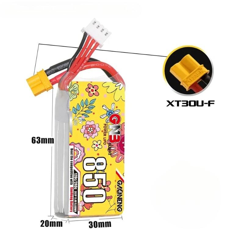 1 ชิ้นใหม่ GNB LiHV 3S 11.4V 8 - Drone Battery 3S บทวิจารณ์และราคา