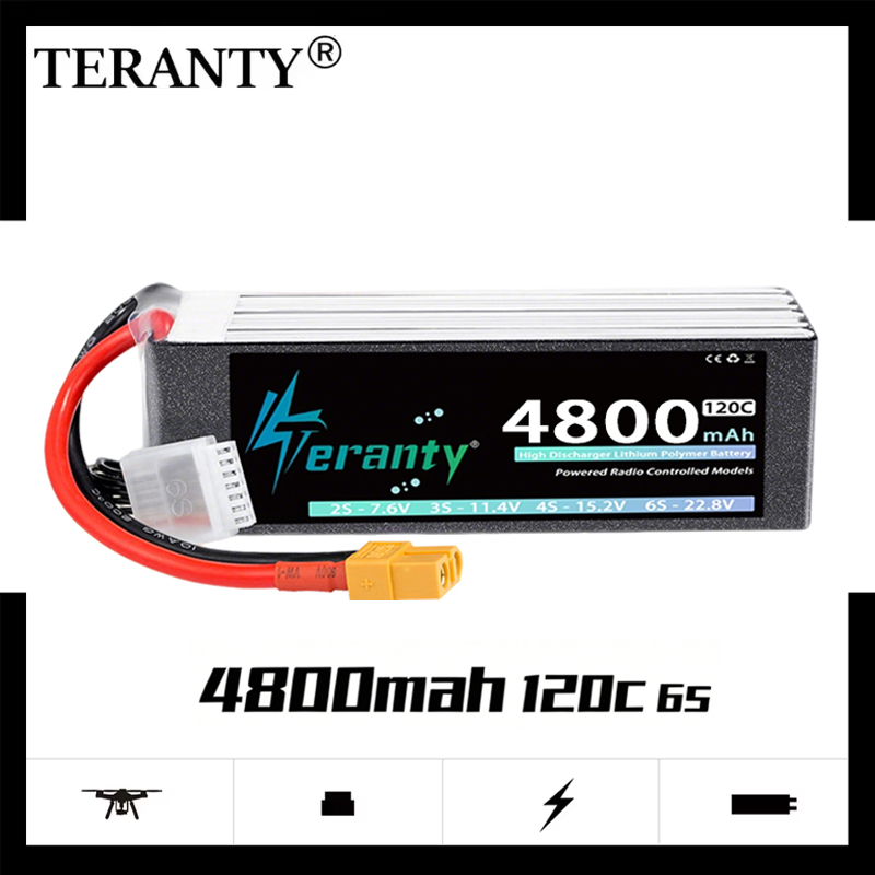 TERANTY 6S 4800mAh แบตเตอรี่ลิ - Drone Battery Connector บทวิจารณ์และราคา