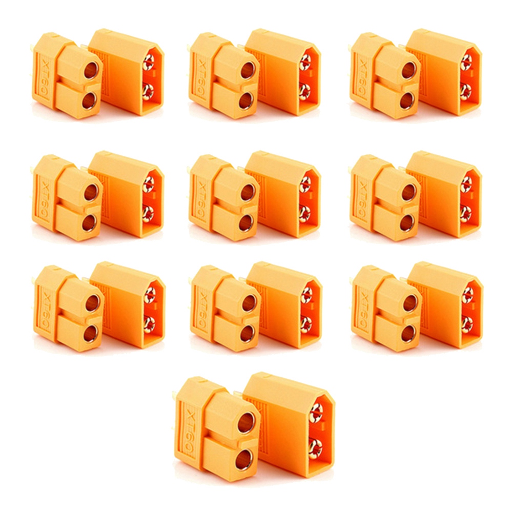 T34C 10 คู่ ขั้วต่อ XT-60 ชาย- - Drone Battery Connector บทวิจารณ์และราคา